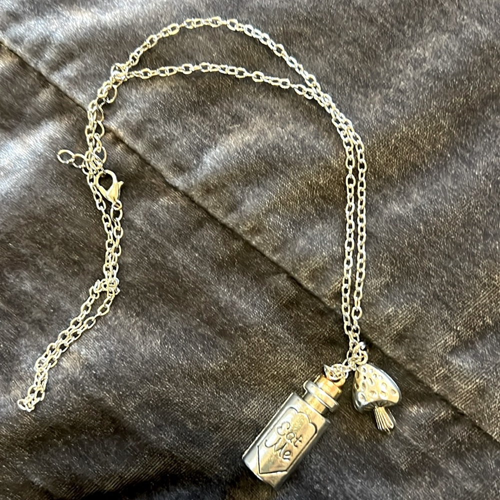 Alice in wonderland charm Necklace